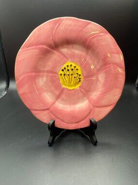 Desert Rose Sculpted Luncheon/Salad Plate